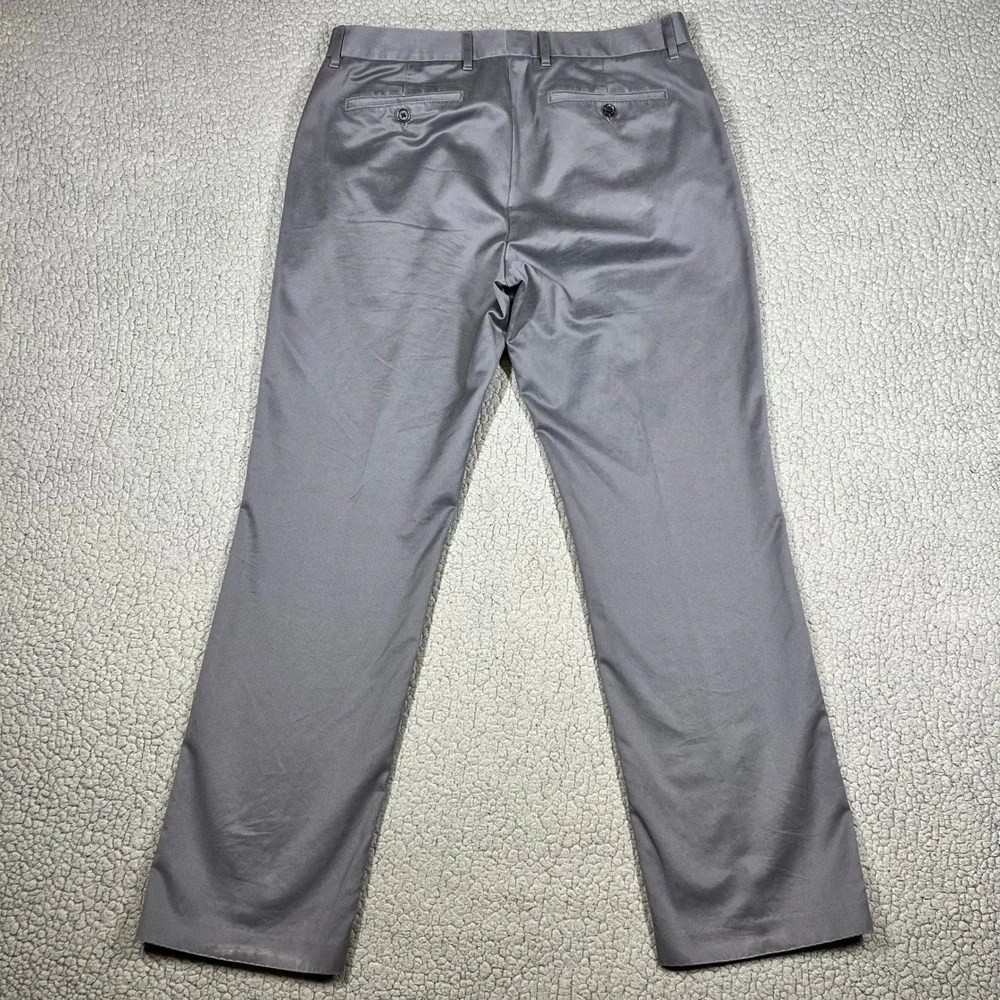Bonobos Friday Weekday Warrior Straight Leg Chino Dress Pants Grey Mens 33